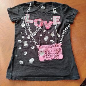 Kids Shirt with Love Design - Size: Large (10-12) 0963